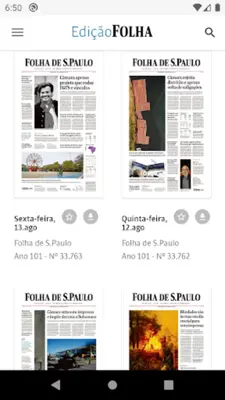 Folha SP Impressa android App screenshot 0